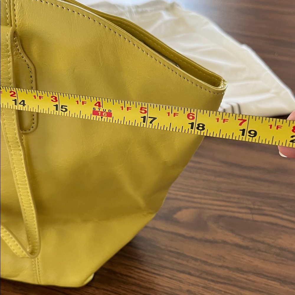 HOBO Leather Tote in Lemon Yellow - Picture 6 of 10